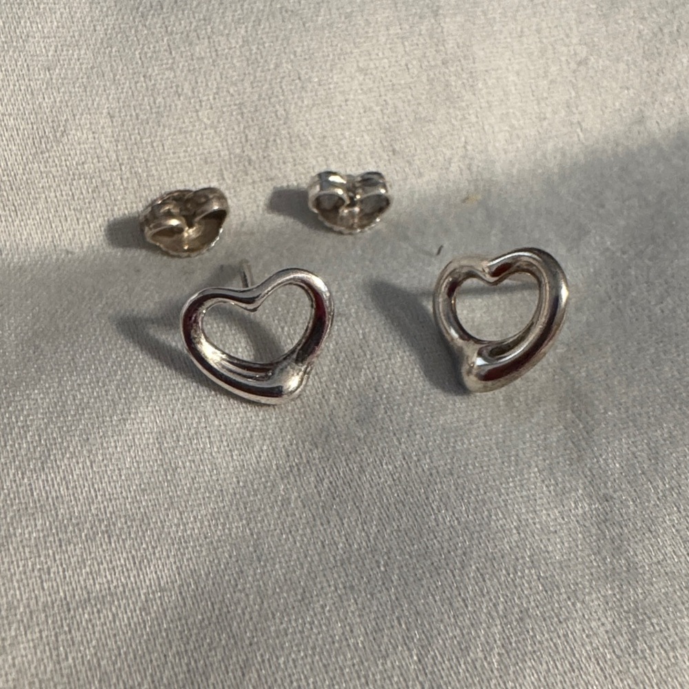 💎Auth Tiffany & Co Open Heart Earrings
